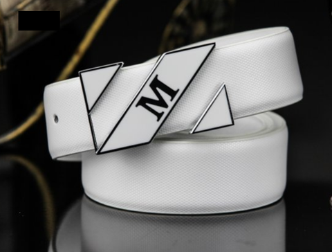 Thắt lưng da nam mặt chữ M Z111
