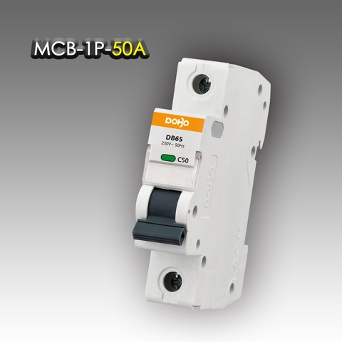 Cầu dao tự động 1 tép MCB 1P 50A 6kA DoBo Hàn Quốc DB65-88501P
