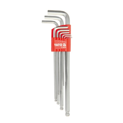 Bộ Lục giác dài đầu bi 9 chi tiết YATO YT-5878(1.5-10.0mm)