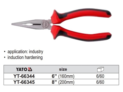 Kìm mỏ nhọn Yato YT-66344(6