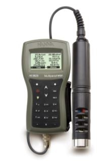 Máy Đo pH/ORP/Độ Dẫn/TDS/Độ Mặn/DO/Áp Suất/Nhiệt Độ Với Bluetooth Hanna HI98494