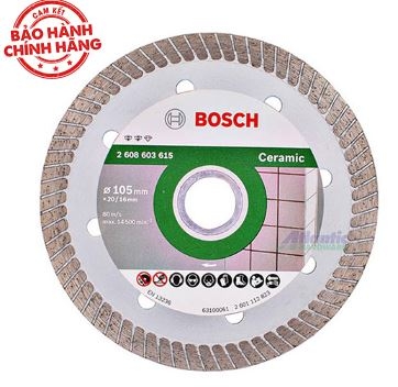 Đĩa cắt kim cương Turbo 105x16mm Ceramic Bosch 2608603615
