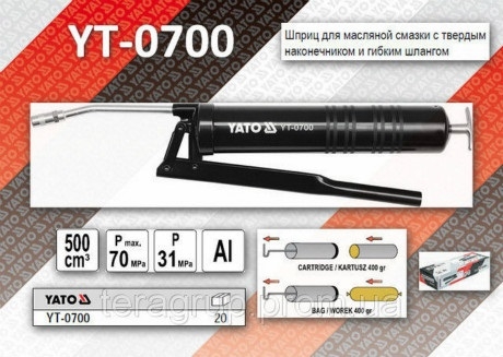 Súng bơm mỡ cầm tay 500cc Yato YT-0700