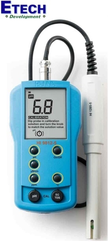 Máy đo pH/EC/TDS/Nhiệt độ Hanna HI9812-5