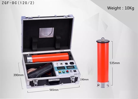 Bộ thí nghiệm cao áp DC Wuhan ZGF 120/2 (120kV, 2mA)