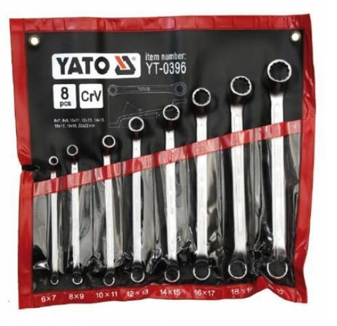 8 Chiếc-Bộ Cờ Lê 2 Đầu Tròng Hệ Mét Yato Yt-0396