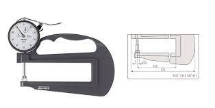 Đồng hồ đo độ dày vật liệu kiểu cơ Mitutoyo 7323 (0-20mm/ 0.01mm)