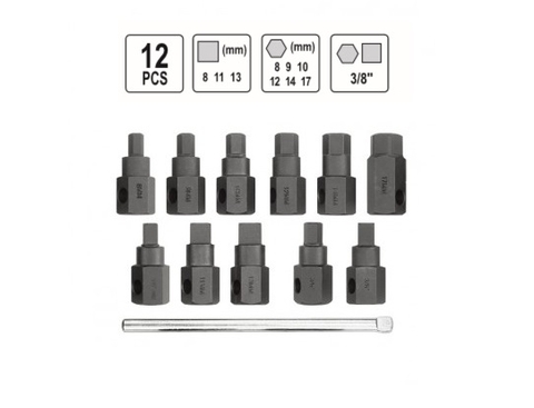 Bộ tuýp tháo ốc xả dầu 12 chi tiết YATO YT-0600