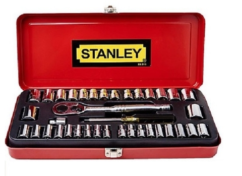 Bộ khẩu 1/4 inch & 3/8 inch gồm 37 chi tiết STANLEY 89-518
