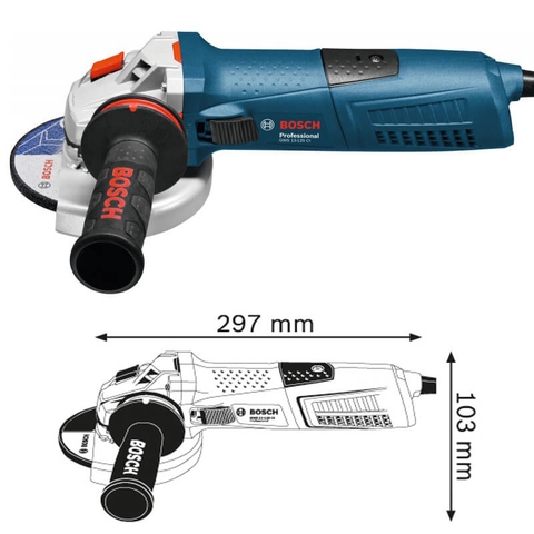 125mm Máy mài góc nhỏ 1300W Bosch GWS 13-125 CI