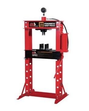 Máy ép thủy lực dùng tay và khí nén 30T có đồng hồ KOCU TY30002