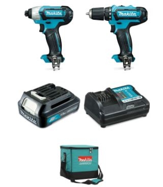 Bộ máy khoan vặn vít dùng pin Makita CLX224S (12V)