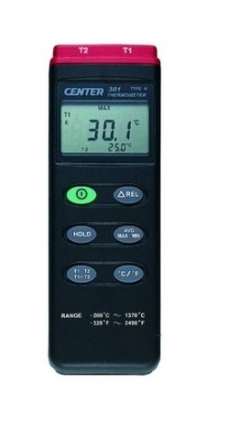 Máy đo nhiệt độ tiếp xúc 2 kênh CENTER 301