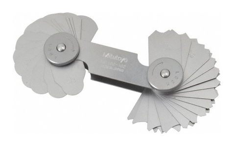 Bộ dưỡng 32 lá đo bán kính Mitutoyo 186-106 (7.5-15mm/32 lá)