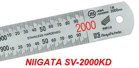 Thước lá thép Niigata Seiki SV-2000KD (0-2000mm)
