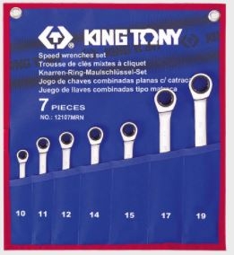 Bộ khóa vòng miệng tự động 7 chi tiết Kingtony 12207MRN01