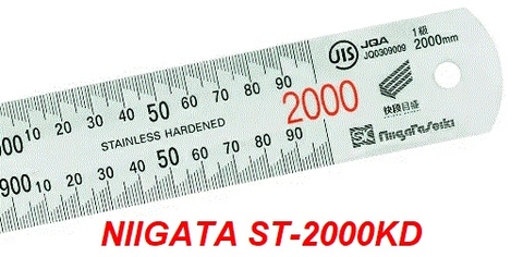 Thước lá thép Niigata Seiki ST-2000KD (0-2000mm)