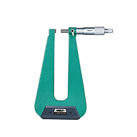 Panme đo độ dày tấm kim loại cơ khí INSIZE 3239-253S (0-25mm; loại C; chiều sâu họng kẹp: 155mm)