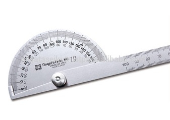 Thước đo góc bán nguyệt (phủ SATIN) 300mm/1mm NIIGATA SEIKI PRT-300S