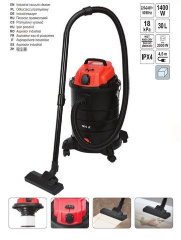 Máy hút bụi 30L YATO YT-85701( 1400W )
