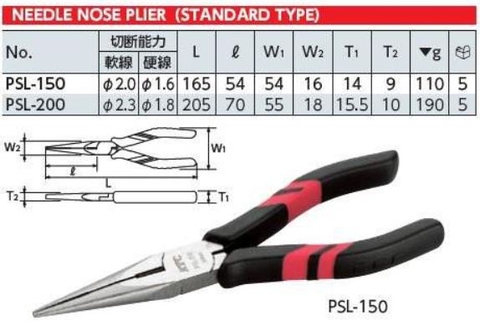 Kìm mỏ nhọn KTC PSL-150