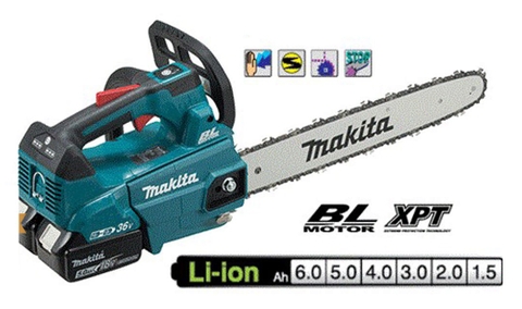 DUC406Z- Máy cưa xích dùng pin (400MM/90PX/BL)(18Vx2) (bao gồm pin và sạc)