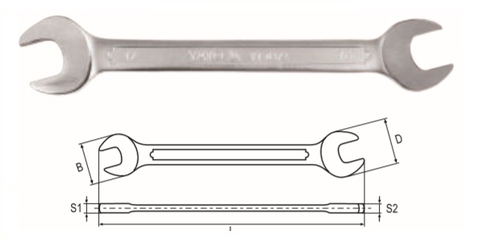 Bộ cờ lê 2 đầu miệng hệ mét YATO YT-0333