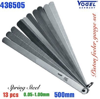 Bộ căn lá đo khe hở 500mm 0.05-1mm Vogel 436505