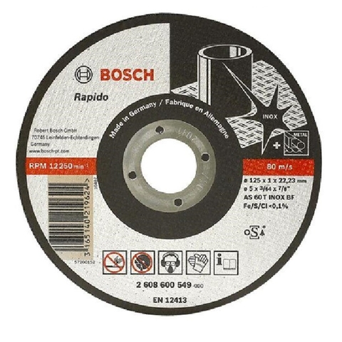 Đá cắt inox Bosch 2608600549 (125mm)