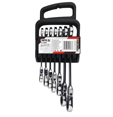 Bộ cờ lê đảo chiều lắc léo 7 chi tiết YATO YT-16966 (10-19mm)