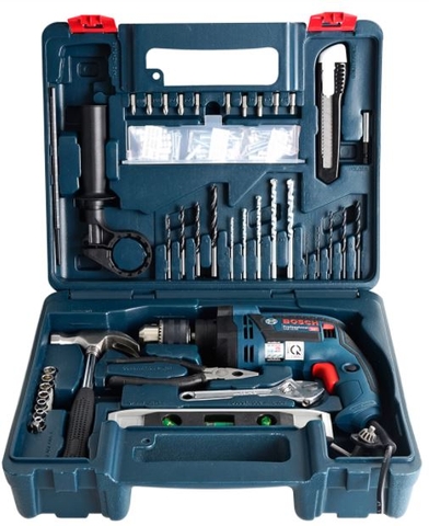 Máy khoan Bosch GSB 13 RE SET (Bộ phụ kiện 100 món)