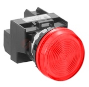 YW1P-1EQM3R-Đèn báo phẳng Ø22 220V AC/DC bóng LED đỏ