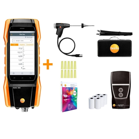 Bộ thiết bị đo khí thải cho nồi hơi TESTO 300 KIT 1