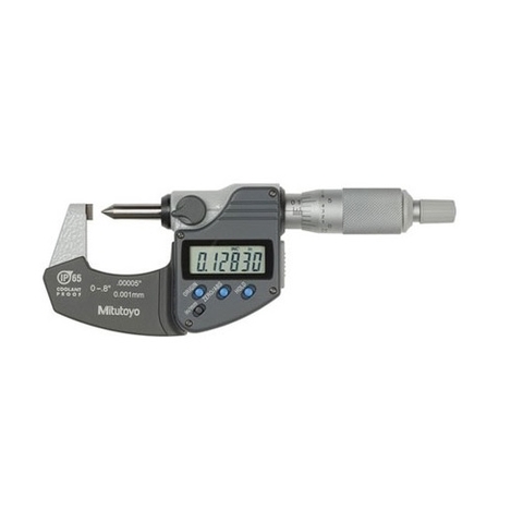 Panme điện tử đo ngoài đầu nhọn,chiều cao mép gấp MITUTOYO 342-371-30 (0-20mm/0.8″/0.001)