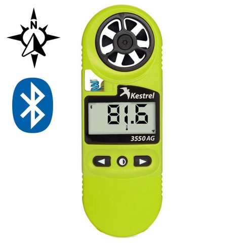 Máy đo vi khí hậu chống thấm nước IP67 Bluetooth Kestrel 3550AG (0835AGLCHVG)