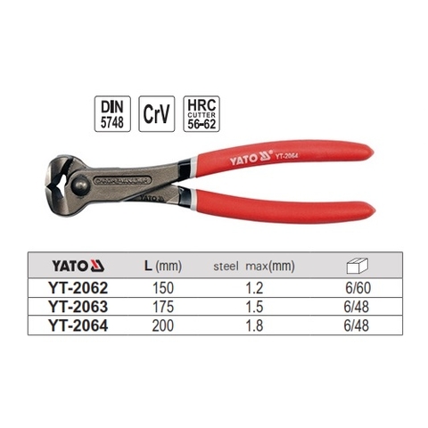 Kìm Cắt Càng Cua YATO YT-2062(6