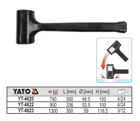 Búa nhựa 740g YATO YT-4620