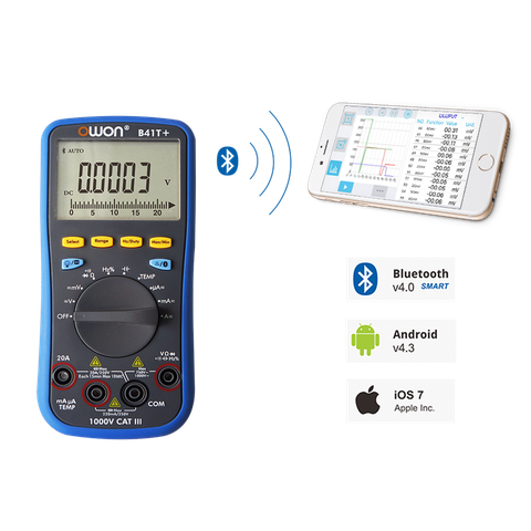 Đồng hồ vạn năng Owon B41T+ (Bluetooth, true RMS, ghi dữ liệu offline)