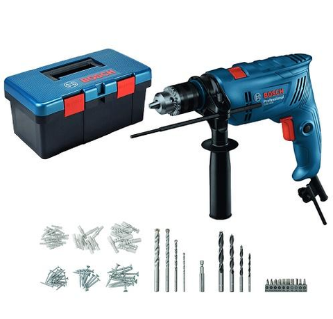 Máy khoan gia đình Bosch GSB 600 hộp công cụ
