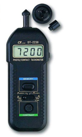 Máy đo tốc độ vòng quay động cơ tiếp xúc & không tiếp xúc LUTRON DT – 2238 (0.5 đến 19,999 RPM, 5 đến 99,999 RPM)