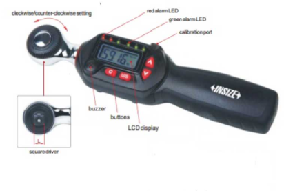 Cờ lê đo lực cầm tay Insize IST-WS60 (12 ~ 60 N.m)