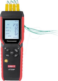 Máy đo nhiệt độ tiếp xúc 4 kênh UNI-T UT325F (±0.1%+0.3℃)