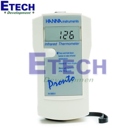 Nhiệt Kế Hồng Ngoại Hanna HI99551-10 (-20.0°C đến 199.9°C)