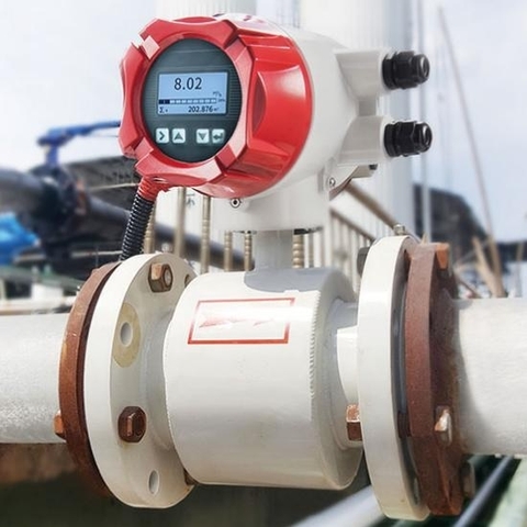 Đồng hồ đo lưu lượng nước điện tử HNTECH DN65