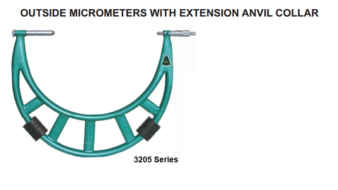Panme đo ngoài cơ khí  INSIZE 3205-1200 (1000-1200mm/0.01mm)