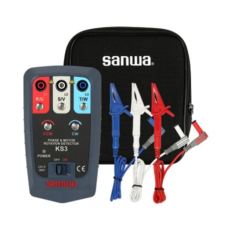 Thiết bị đo thứ tự pha Sanwa KS3 ( 3P, 75~500V AC)