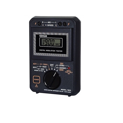 Đồng hồ đo điện trở cách điện SANWA M53 (15/500V/200MG ohm)