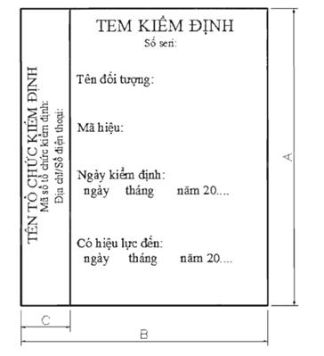 Chi phí Kiểm Định Hiệu Chuẩn bao gồm chứng chỉ kiểm định và tem kiểm định