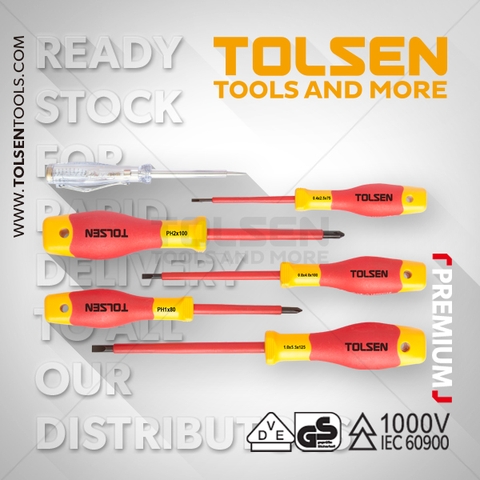 Set 6 Tua vít cách điện 1000V Tolsen V33506