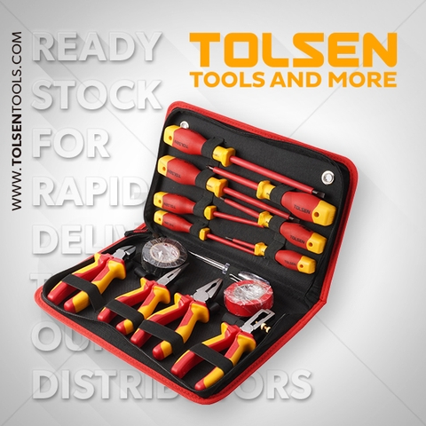 Set 14 dụng cụ cách điện 1000V Tolsen V80114